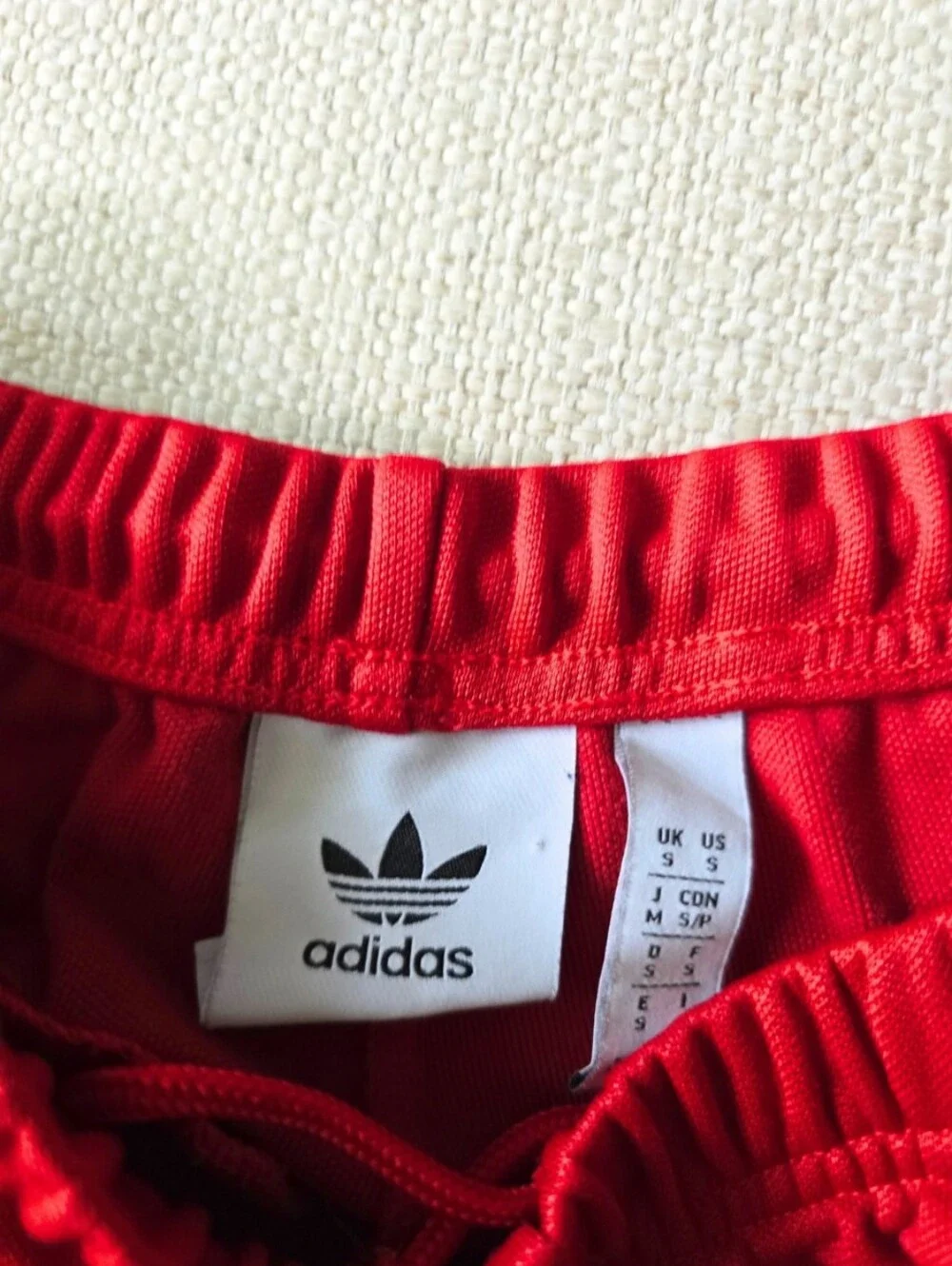 adidas Originals Adicolor Classics Beckenbauer Track Pants Men's Small Red White